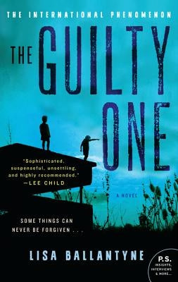 Paperback copy of "The Guilty One" by William Morrow & Company, with a dark cover and title text visible.