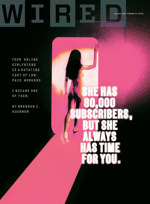 Wired Magazine cover featuring technology and culture themes with bold graphics and vibrant colors.