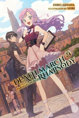 Paperback of Death March to the Parallel World Rhapsody Vol. 24 light novel by Yen on, showing the book cover and title.