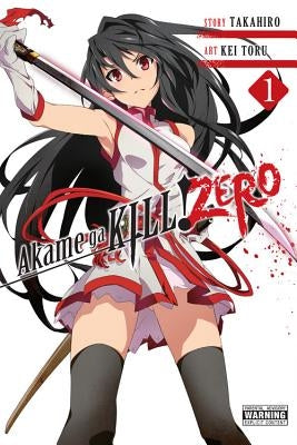 Paperback of Akame Ga Kill! Zero Volume 1 manga by Yen Press, featuring cover art with characters from the series.