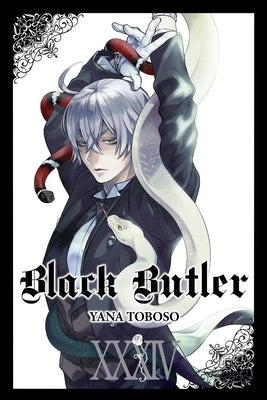 Black Butler Vol. 34 paperback manga by Yen Press featuring characters in dark clothing on the cover.