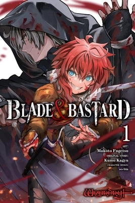 Paperback manga titled Blade & Bastard, Vol. 1 by Yen Press, featuring cover art with dark fantasy illustrations.