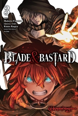Paperback manga volume 3 of Blade & Bastard by Yen Press featuring dynamic cover art and bold Japanese text.