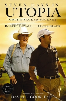 Paperback copy of "Seven Days in Utopia: Golf's Sacred Journey" by Zondervan, featuring the book cover with title and design.